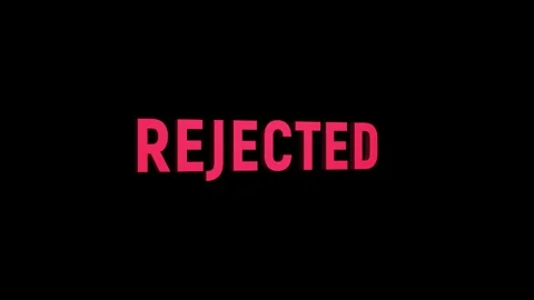 Rejected text 3D word rotation animation video effect for trailer title Stock Footage 313715372