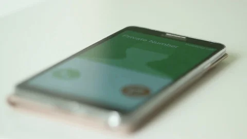 Rejecting an Incoming Call Stock Footage 86296094