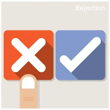 Rejection concept Stock Illustration