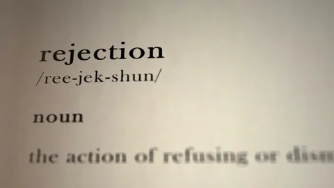Rejection Definition Stock Footage