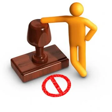 Rejection Stock Illustration