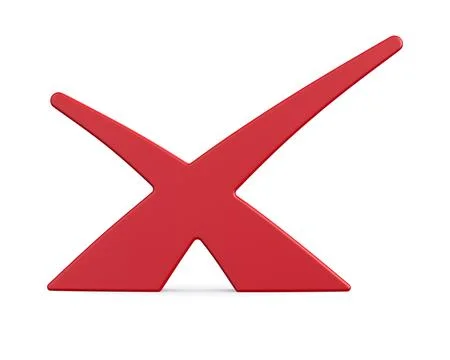 Rejection sign on white background. Isolated 3D illustration Stock Illustration