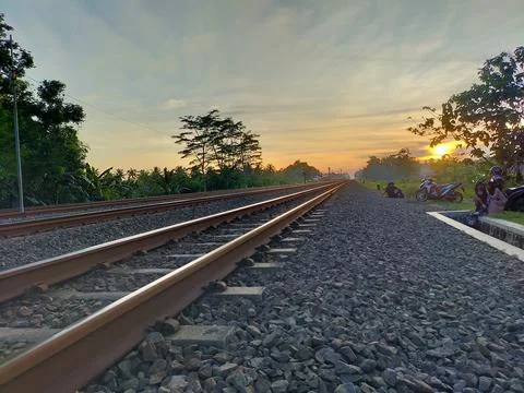 REL KERETA API Foto stock