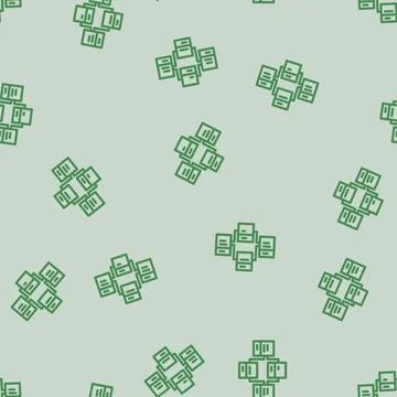 Relational database line vector seamless pattern Stock Illustration