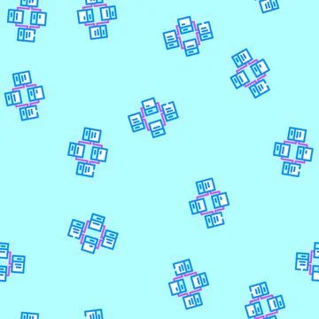 Relational database vector seamless pattern イラスト素材