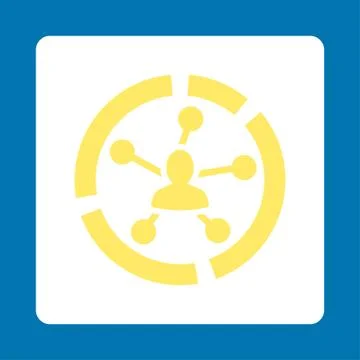 Relations diagram icon Stock Illustration