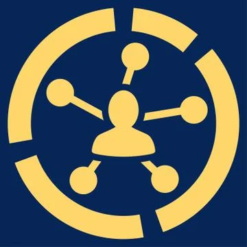Relations diagram icon Stock Illustration