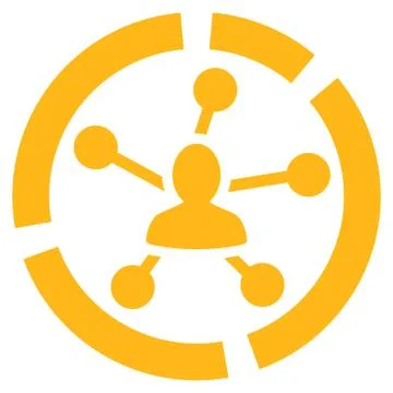 Relations diagram icon Stock Illustration
