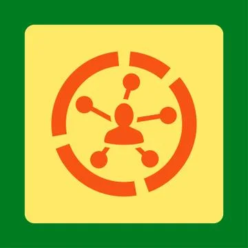 Relations diagram icon 스톡 일러스트