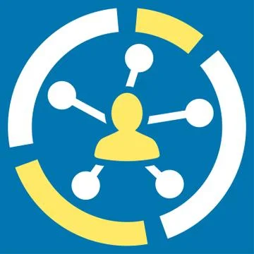 Relations diagram icon Stock Illustration