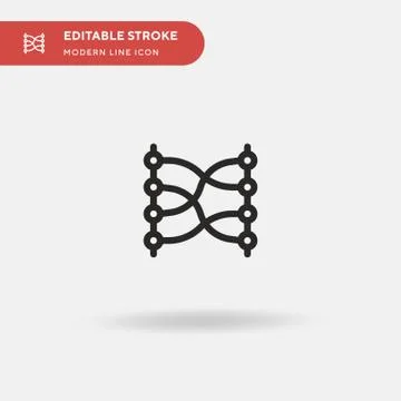 Relations Simple vector icon. Illustration symbol design template for web mob Stock Illustration