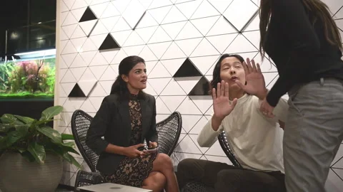 The relationship between young people is not perfect Stock Footage 252382036