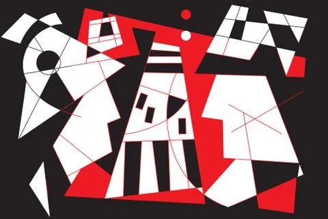 Relationship in the city Stock Illustration