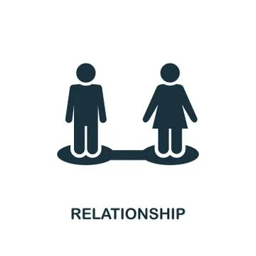 Relationship creative icon. Simple element illustration. Relationship concept Stock Illustration