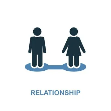 Relationship icon. Pixel perfect. Monochrome Relationship icon symbol from human Stock Illustration