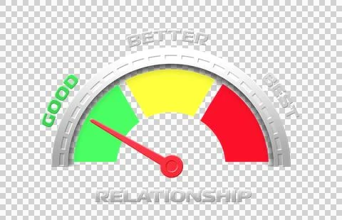 Relationship level indicator icon  (GOOD, BETTER, BEST,) Stock Illustration