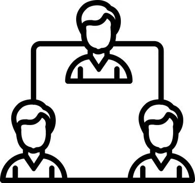 Relationship Line Icon Design Stock Illustration