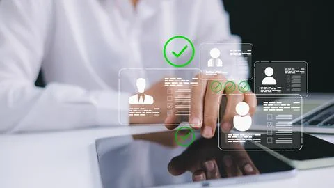 Relationship Management with global structure, Human Resources, Human Resou.. Stock Photos