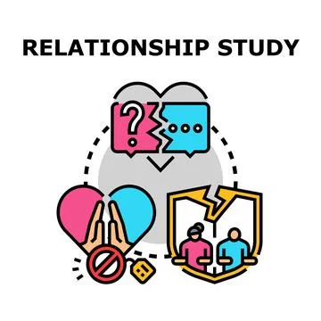 Relationship problems leading to family separation concept icon Stock Illustration