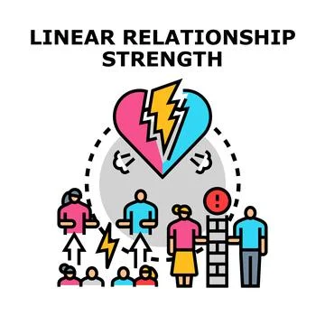 Relationship problems leading to heartbreak and separation Stock Illustration