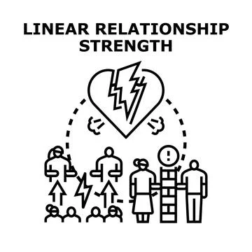 Relationship problems leading to heartbreak and separation Stock Illustration