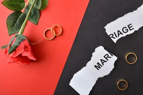 Relationship Unity and Separation Comparison Stock Photos