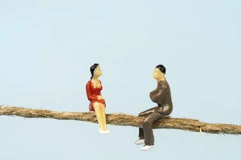 Relationships hanging in the balance Stock Photos