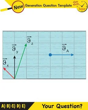Relative and compound motion Illustrazione stock