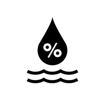 Relative humidity symbol  Stock Illustration