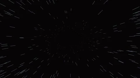 Relativistic light speed hyperspace starfield streaks accelerating into spa.. 스톡 동영상 346188018