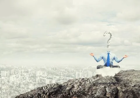 Relax and find solution Stock Photos