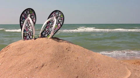 Relax on the beach Stock Footage 47840328