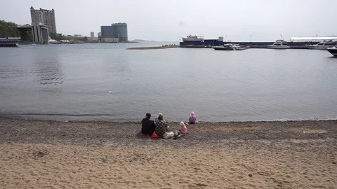 Relax on the beach Vídeo Stock 76999352