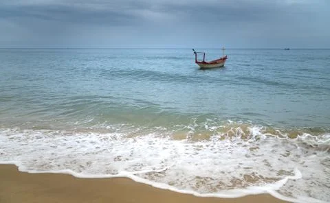 Relax on the beach by the ocean Stock Photos