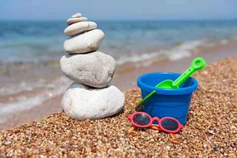 Relax at the beach Stock Photos