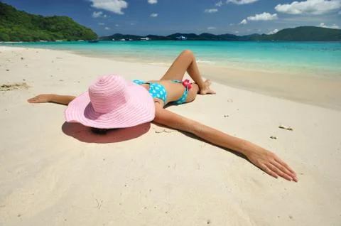 Relax on a beach Stock Photos