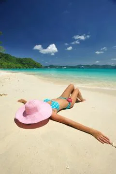 Relax on a beach Stock Photos