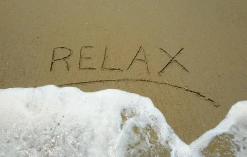 Relax at the beach Stock Photos