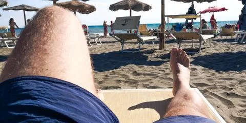 Relax on the beach Stock Photos