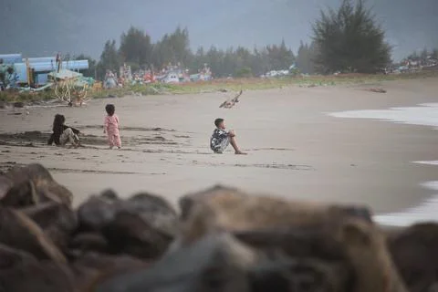 Relax on the beach Stock Photos