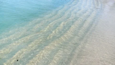 Relax on Beautiful Ocean Shore with Wave at Sunny Day, Koh Lipe Island, Thailand Stock Footage 148494768