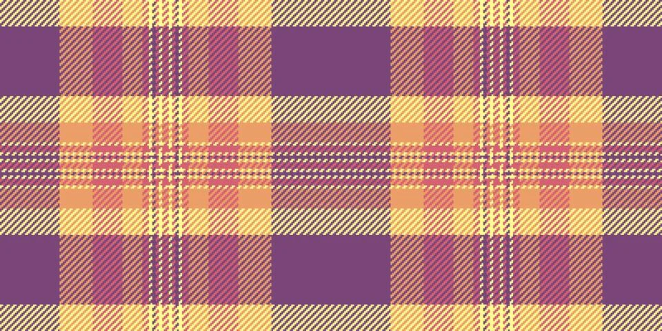 Relax check seamless pattern, back background textile vector. French plaid .. Stockillustratie