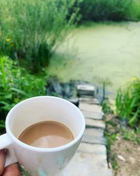 Relax with coffee Stock Photos