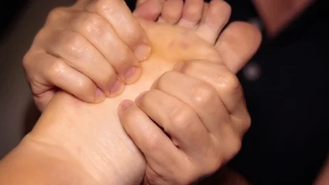 Relax foot massage Stock Footage 115776683
