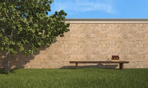 Relax in the garden Stock Illustration
