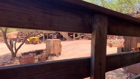 Relax at Goldfield Ghost Town Apache Junction Arizona Stock Footage 132869598