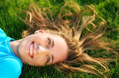 Relax in grass Stock Photos