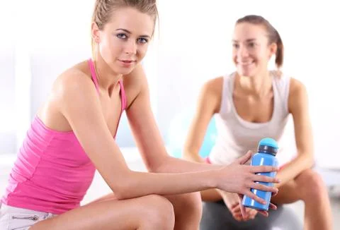 Relax in the gym  Foto stock