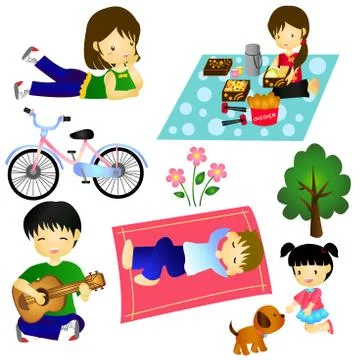 Relax Motion Stock Illustration