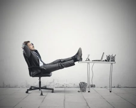 Relax in office Stock Photos